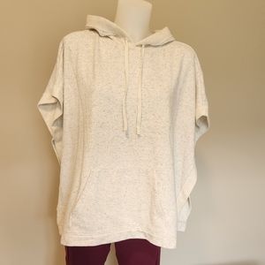 LOFT French Terry speckled poncho